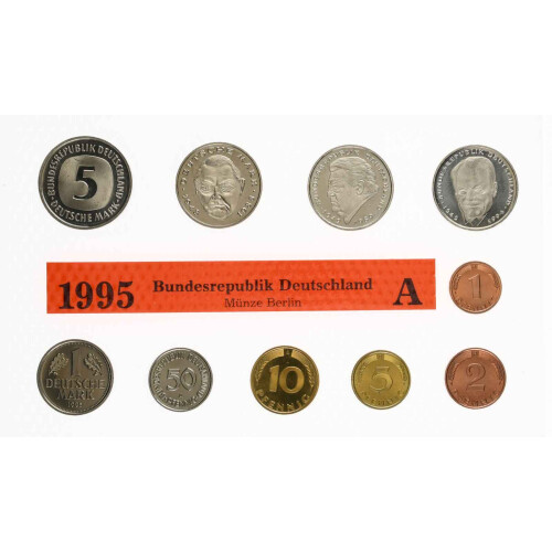 KMS BRD 1995 12,68 DM Stempelglanz - A Berlin