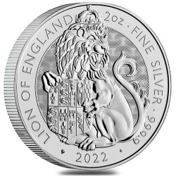 2 Unzen Silber UK 2022 Tudor Beasts - Lion of England