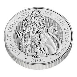 2 Unzen Silber UK 2022 Tudor Beasts - Lion of England