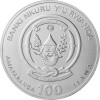 100 Francs Ruanda 2022 - 1 Unze Platin BU - African Ounce: Pelikan