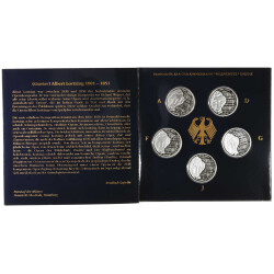 5 x 10 DM Gedenkmünze 2001 PP - 200. Geburtstag...