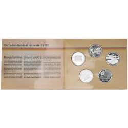 10 Euro Gedenkmünzen-Set Deutschland 2002 Polierte Platte (PP)
