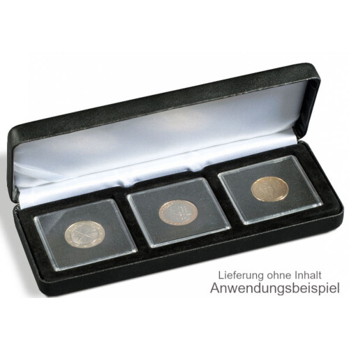 Münzetui NOBILE für QUADRUM-Kapseln, schwarz - 3 x Quadrum