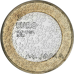 3 Euro Gedenkmünze Slowenien 2022 bfr. - Matija Jama