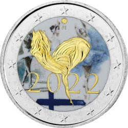 2 Euro Finnland 2022 - Nationalballett - coloriert / mit...