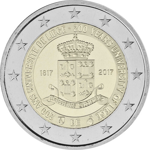 2 Euro Gedenkmünze Belgien 2017 st - Universität Lüttich - lose