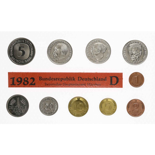 KMS BRD Stempelglanz 1982 D München