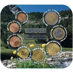 Offizieller Euro Kursmünzensatz Andorra 2022...