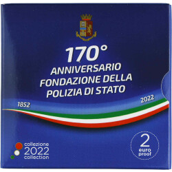 2 Euro Gedenkmünze Italien 2022 PP - 170 Jahre...