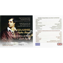 10 Euro Griechenland 2022 Silber PP - Lord Byron