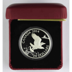 20 Dollar Kanada 2014 Silber PP - Wei&szlig;kopfseeadler