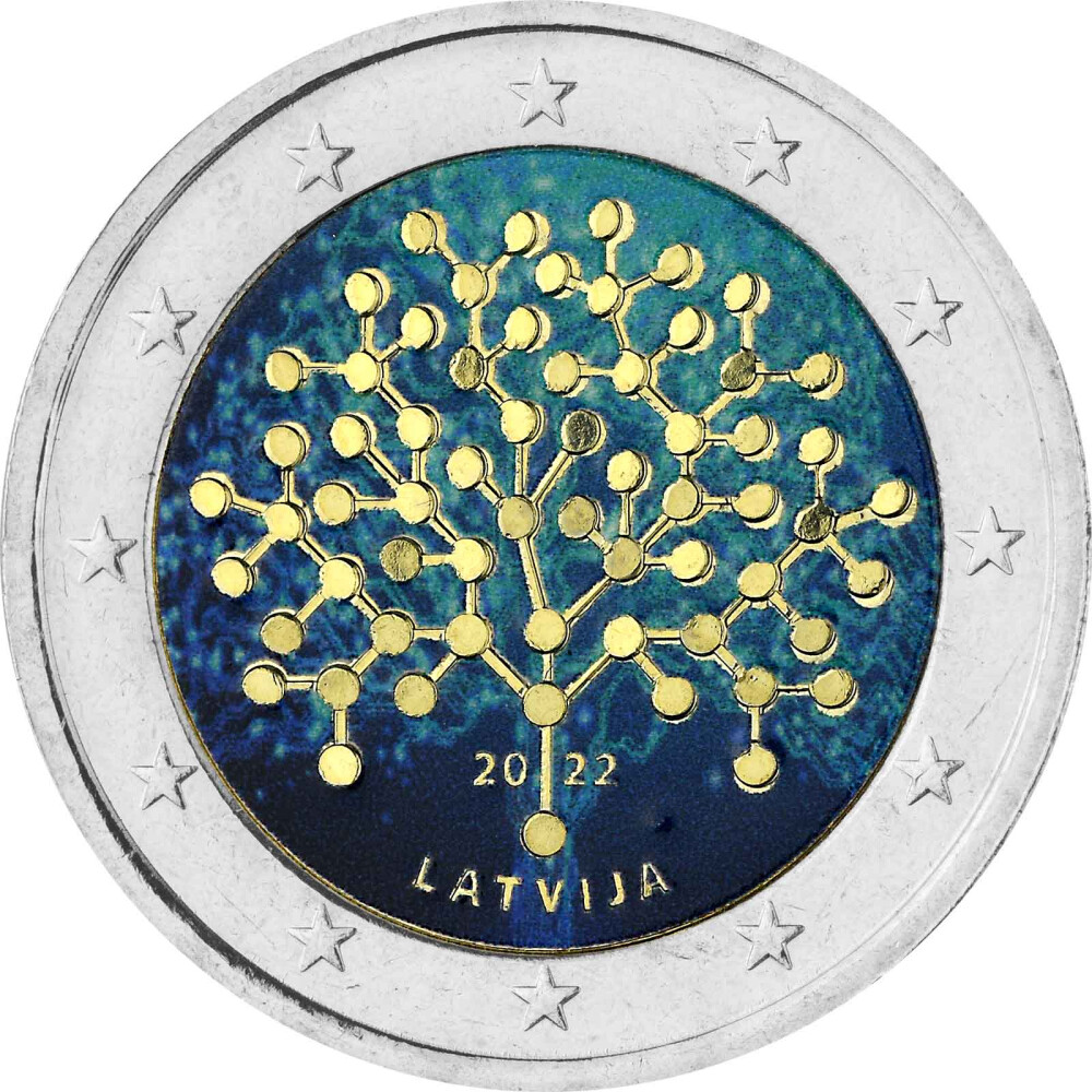 2 Euro Mnze Lettland