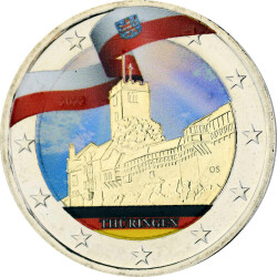 16 x 2 Euro Deutschland 2006-2022 - Bundesländer-Serie - coloriert - in Kassette