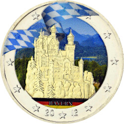 16 x 2 Euro Deutschland 2006-2022 - Bundesländer-Serie - coloriert - in Kassette