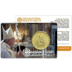 50 cent Coincard Vatikan 2022 - Franziskus -  Nr. 13