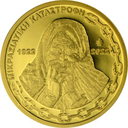 200 Euro Griechenland 2022 Gold PP - 100 Jahre Griechisch-Türkischer Krieg