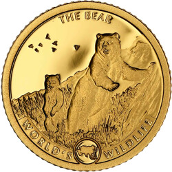 0,5 Gramm Gold Bär 2022 - Mini Goldmünze