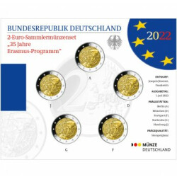 2 Euro Gedenkm&uuml;nze Deutschland 2022 st - 35...