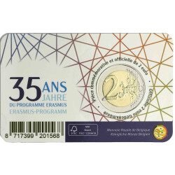 2 Euro Gedenkmünze Belgien 2022 st - 35 Jahre...