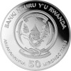 50 Francs Ruanda 2023 - 1 Unze Silber PP - Lunar: Jahr des Hasen