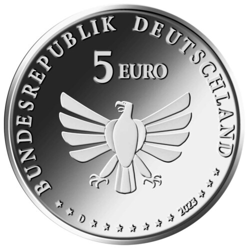 5 Euro Gedenkmünze Deutschland 2023 bfr. - Mauerbiene