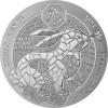 100 Francs Ruanda 2023 - 1 Unze Platin BU - Lunar: Jahr des Hasen