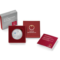 20 Euro Gedenkmünze Österreich 2023 Silber PP - Schneeflocke