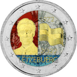 2 Euro Luxemburg 2022 - 50 Jahre Flagge - coloriert / mit...