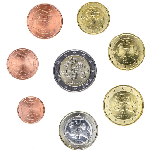KMS Litauen 1 cent - 2 Euro lose bankfrisch (div. Jahrgänge)