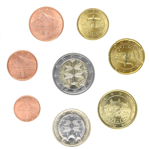 KMS Slowakei 1 cent - 2 Euro lose bankfrisch (div. Jahrgänge)