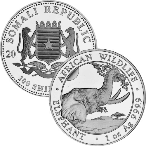 1 Unze Silber Elefant 2023