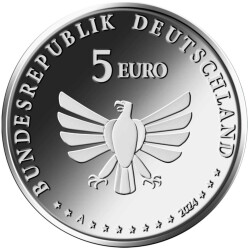5 Euro Gedenkmünze Deutschland 2024 PP - Grünes Heupferd