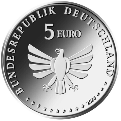 5 Euro Gedenkmünze Deutschland 2024 PP - Hainschwebfliege