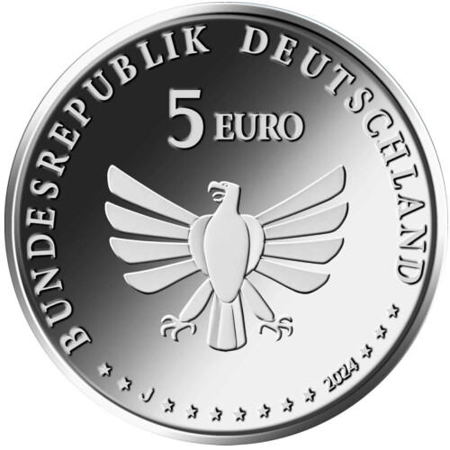 5 Euro Gedenkmünze Deutschland 2024 bfr. - Steinhummel