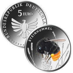 5 Euro Gedenkmünze Deutschland 2024 bfr. - Steinhummel