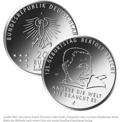 20 Euro Deutschland 2023 Silber bfr. - Bertolt Brecht