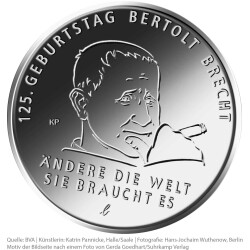 20 Euro Deutschland 2023 Silber PP - Bertolt Brecht