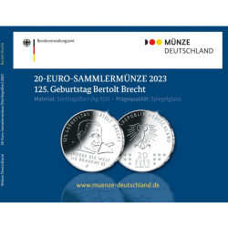 20 Euro Deutschland 2023 Silber PP - Bertolt Brecht