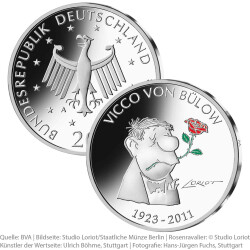 20 Euro Deutschland 2023 Silber PP - Vicco v. Bülow (Loriot)