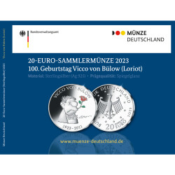 20 Euro Deutschland 2023 Silber PP - Vicco v. Bülow (Loriot)