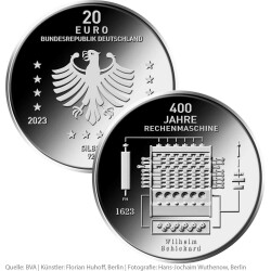 20 Euro Deutschland 2023 Silber bfr. - Rechenmaschine von...