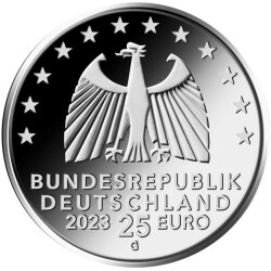 25 Euro Deutschland 2023 Silber bfr. - Weihnachten -...
