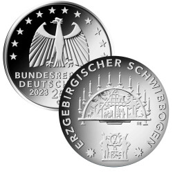 25 Euro Deutschland 2023 Silber PP - Weihnachten - Schwibbogen