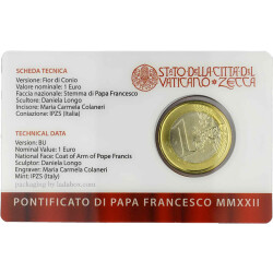 1 Euro Coincard Vatikan 2022 - Nr. 1