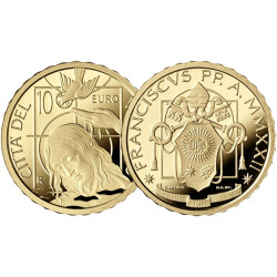 10 Euro Gedenkm&uuml;nze Vatikan 2022 Gold PP - Die...