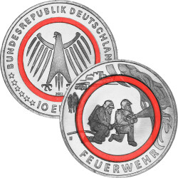 10 Euro Gedenkmünze Deutschland 2023 bfr. - Feuerwehr