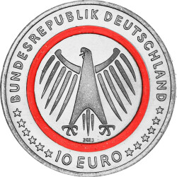 10 Euro Gedenkmünze Deutschland 2023 bfr. - Feuerwehr - F Stuttgart