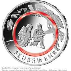 10 Euro Gedenkmünze Deutschland 2023 PP - Feuerwehr