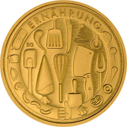 50 Euro Gold Deutschland 2023 - "Ernährung" - Serie: Deutsches Handwerk - J Hamburg
