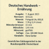 50 Euro Gold Deutschland 2023 - "Ernährung" - Serie: Deutsches Handwerk - J Hamburg